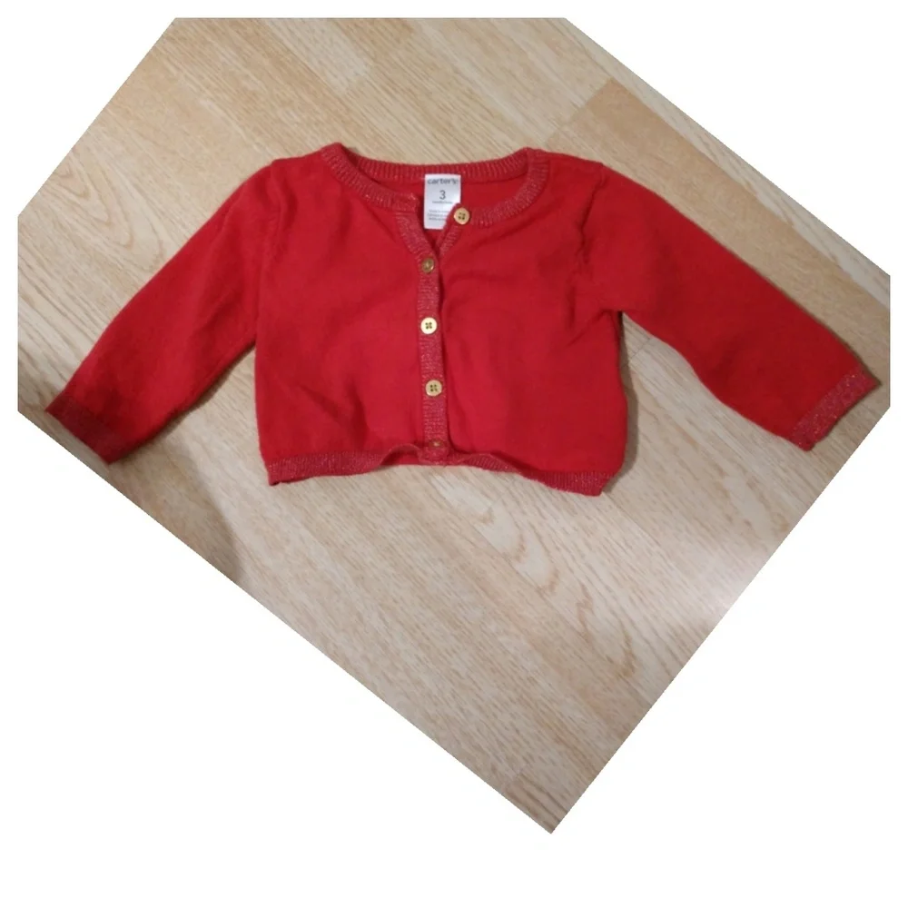 $3 w Bundle -Carter's  Red Cardigan